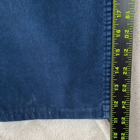 Lands End Mens Pants Size 40x25 Corduroy Straight Casual Traditional Fit Blue Y2 - Picture 3 of 12
